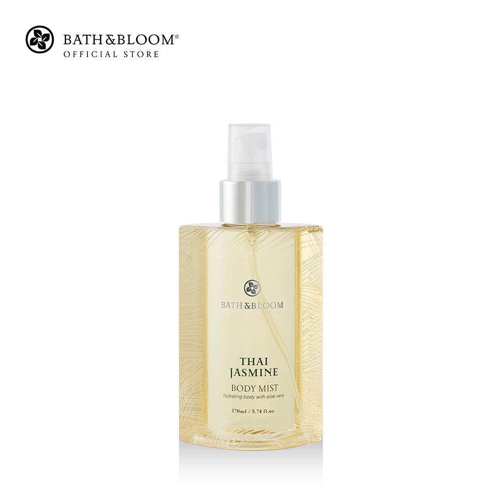 [BBJAS208] BATH & BLOOM Thai Jasmine Body Mist 170ml บาธ แอนด์ บลูม สเปรย์น้ำหอม บำรุงผิว กลิ่นดอกมะลิไทย 170 มล.
