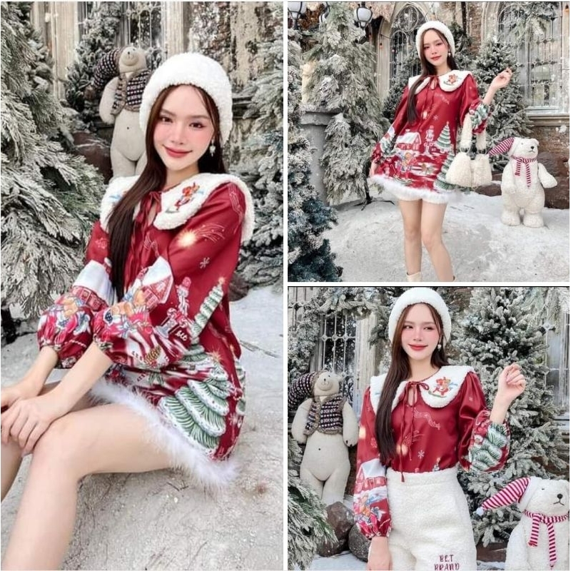 BLT BRAND : SET เสื้อ + กางเกง X'Mas ❤️🌲☃️