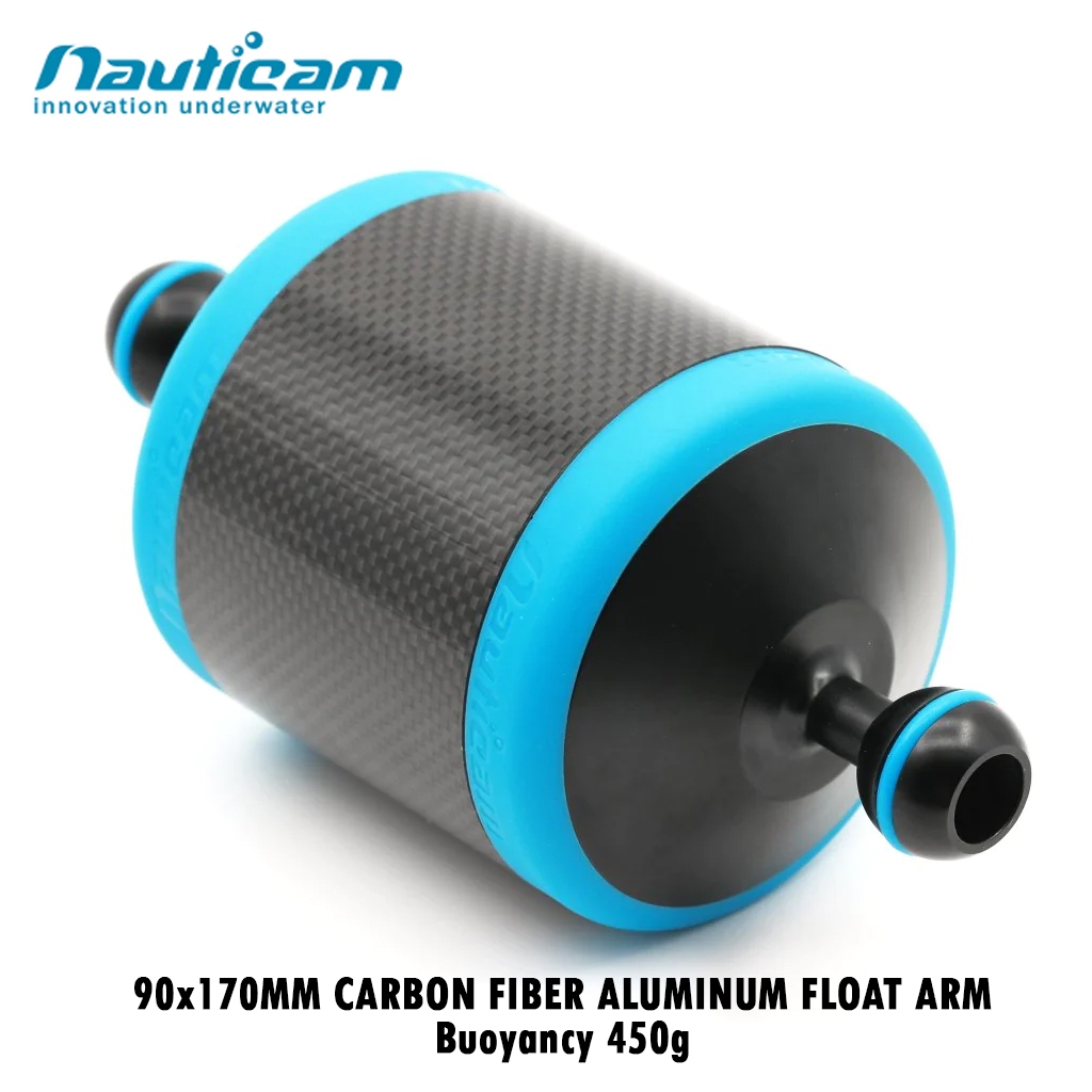 NAUTICAM - 90X170MM CARBON FIBER ALUMINUM FLOAT ARM - BUOYANCY 450G