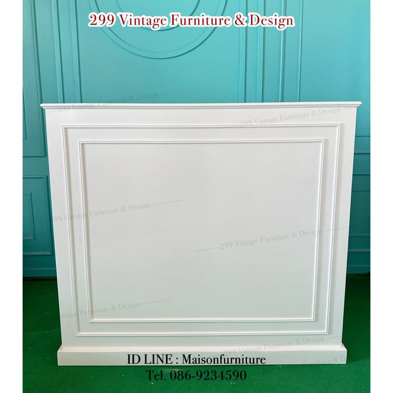 เคาน์เตอร์ต้อนรับ เคาน์เตอร์สีขาว Topลามิเนตสีขาว