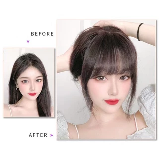 🔥พร้อมส่ง🔥วิกผมหน้าม้า แบบโปร่งแสง ขนาดเล็ก แฟชั่นสําหรับผู้หญิง ผมนิ่ม เหมือนผมจริง แบบกิ๊บBB ติดง่ายมาก