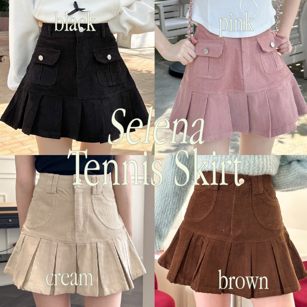 Choosedress A0540 Selena Tennis Skirt กระโปรงลูกฟูก พลีทสั้น A0541