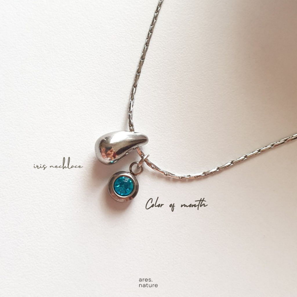 ares.nature สร้อยรุ่น Iris necklace สร้อยจี้ เลือกจี้เองได้