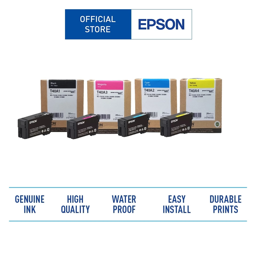 Epson Ink Cartridge Number T40A ตลับหมึกเบอร์ T40A สำหรับ SC-T5130/T3130/T3130N