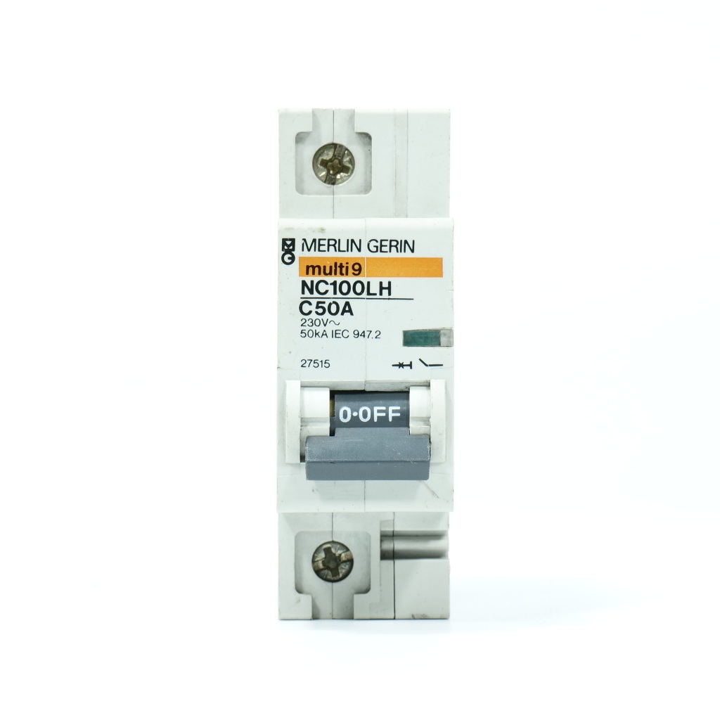 NC100LH C50A MERLIN GERIN 27515 MERLIN GERIN NC100LH Schneider Electric MCB NC100LH C50 1P 50A เซอร์