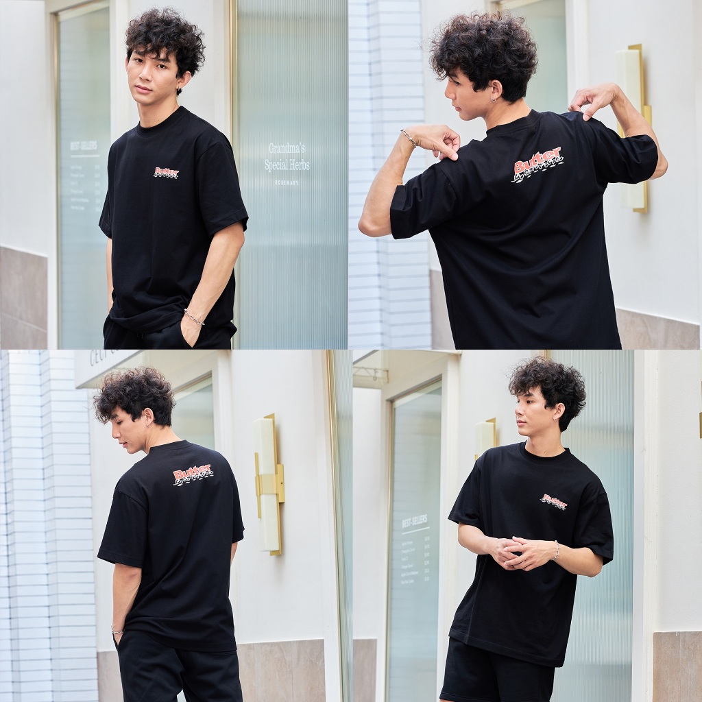 Hype It - Butter T-Shirt เสื้อยืดแขนสั้นทรง Oversized แบรนด์ Hype It  (คอไม่กว้าง ทรงไหล่ตก)