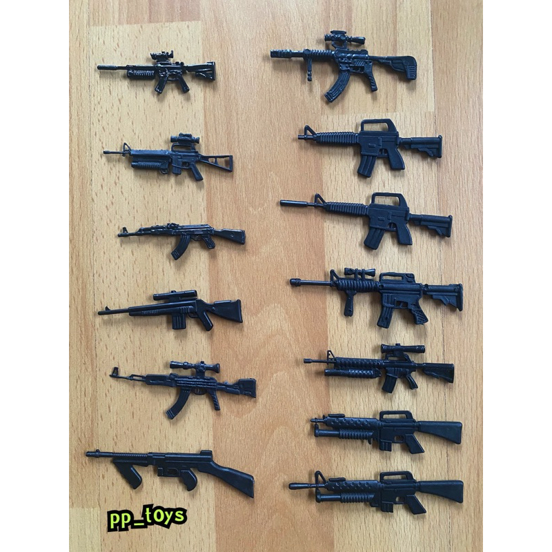 [Rifle] โมเดลปืนไรเฟิล สีดำ Assault Rifle 1:12 or 1:10 (มี 21 แบบ)