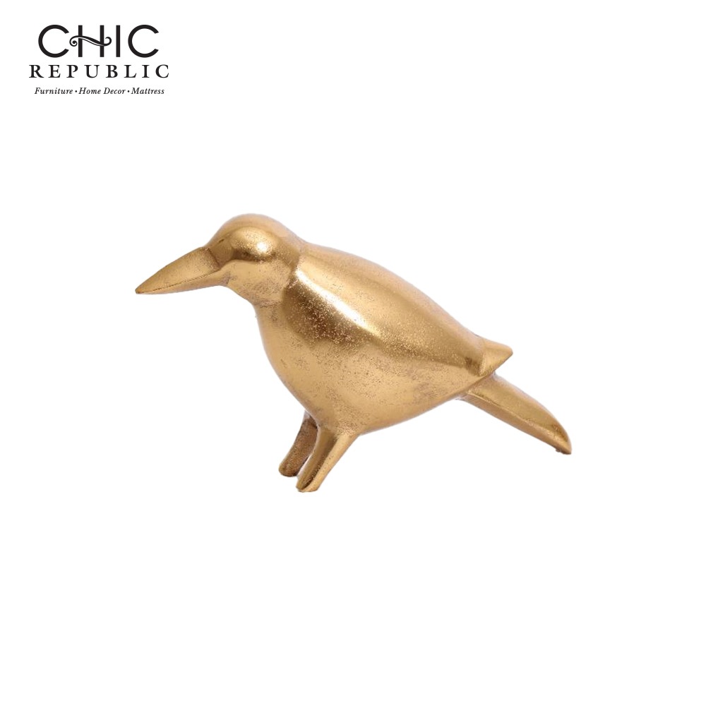 รูปปั้นตกแต่ง CHIC REPUBLIC PUFFIN สีทอง_0