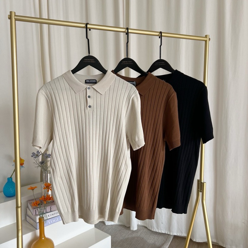 KINS | เสื้อโปโลคอปก โปโลแขนสั้น โปโลสีพื้น ของขวัญให้แฟน ของขวัญวาเลนไทน์ (KN101) รูปที่ 2
