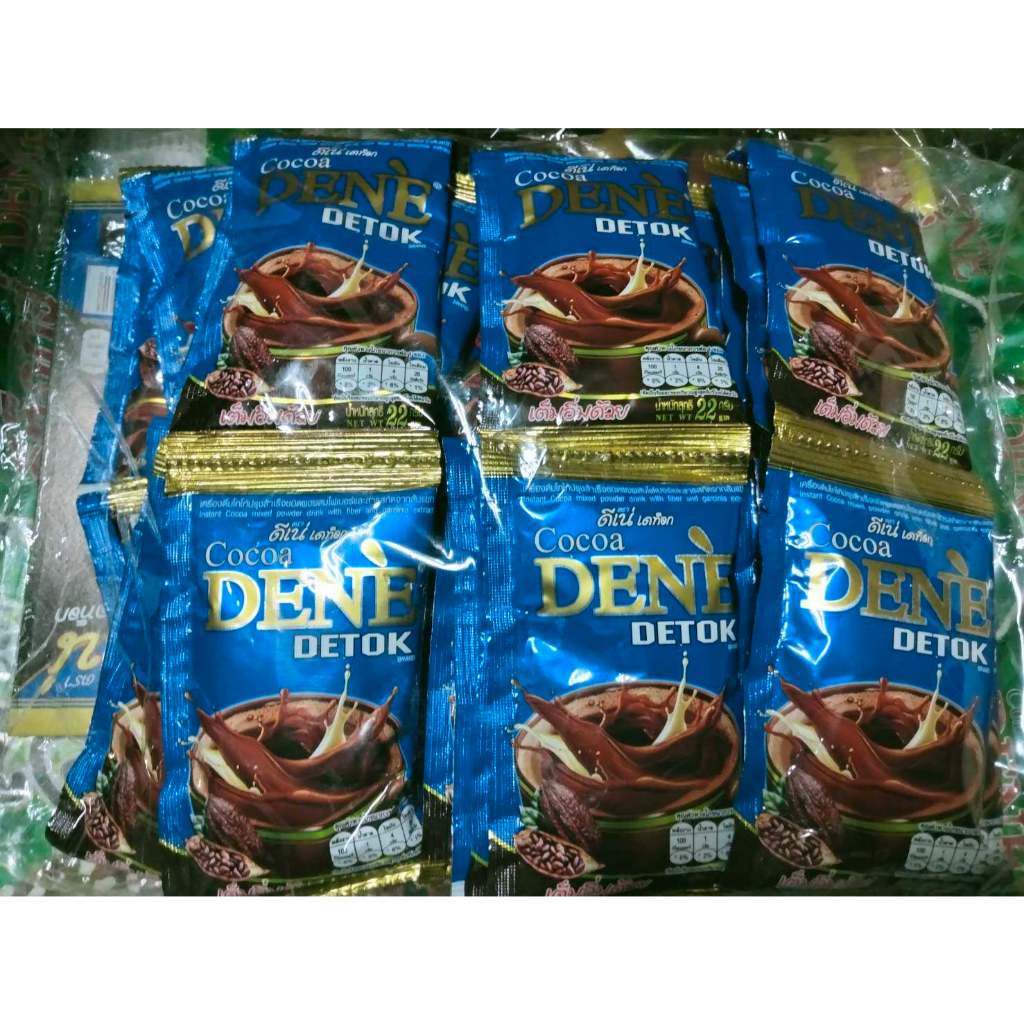 โกโก้ ดีเน่ เดท็อค COCOA DENE DETOK ตรา ดีเน่ เครื่องดื่มโกโก้ปรุงสำเร็จชนิดผง ขนาด 30 ซอง