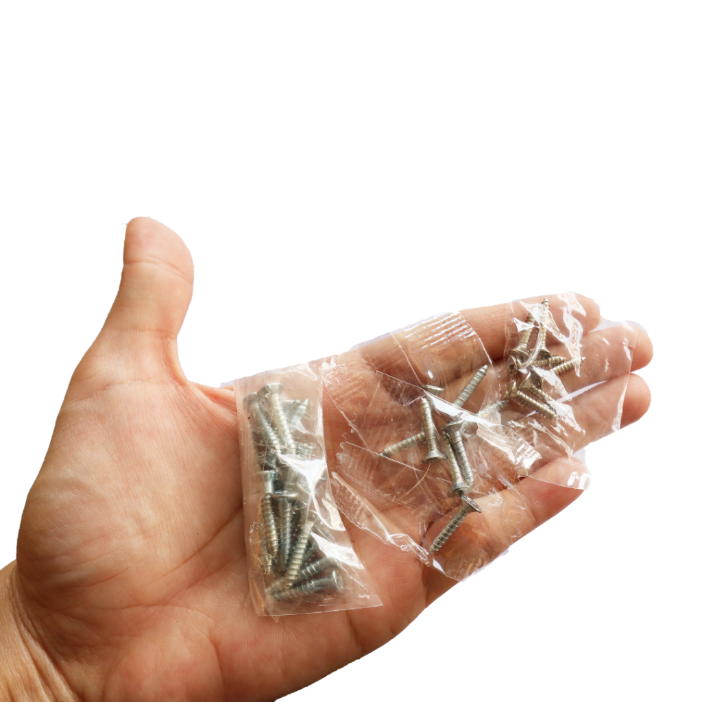 ชุดอุปกรณ์ เหล็ก ติดประตู 13-3.5" (รุ่นแผง) ประตูห้องน้ำชุดรวม ( ชุด กลอน บานพับ มือจับ ) พร้อมสกรู