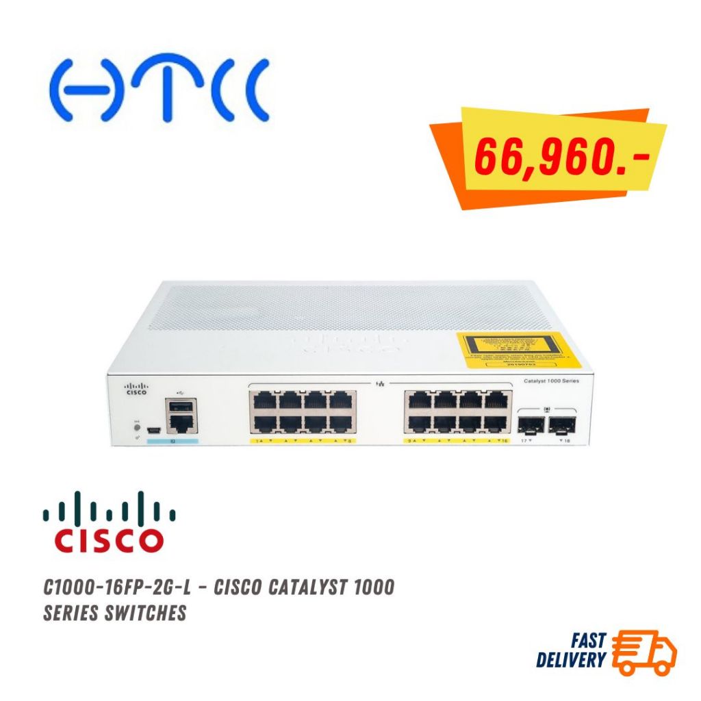 C1000-16FP-2G-L – Cisco Catalyst 1000 Series Switches