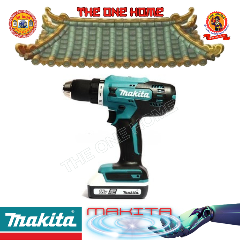 MAKITA รุ่น DF488DWE  ชุดสว่านไขควงไร้สาย 18 โวลต์ (G-TYPE) MAKITA (สินค้ามีคุณภาพ..พร้อมจัดส่ง..) #