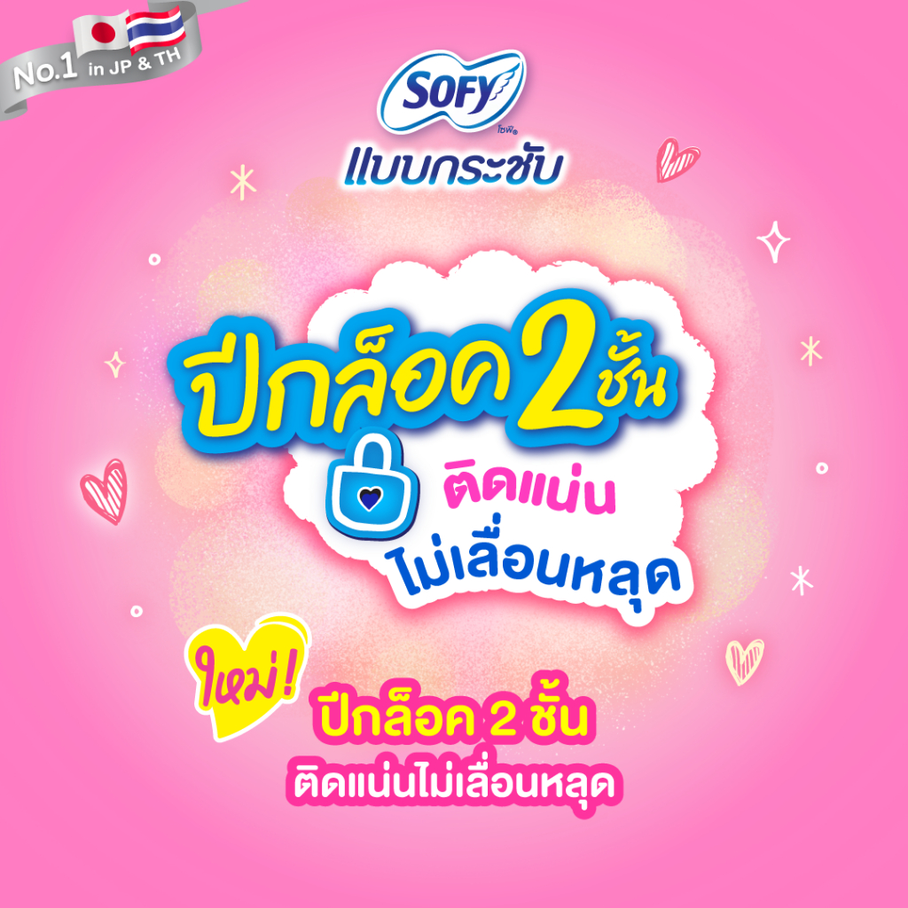 Sofy โซฟี แบบกระชับ สลิม ผ้าอนามัยสำหรับกลางวัน แบบมีปีก 23 ซม. 16 ชิ้น (3 แพ็ค) - รูปที่ 2