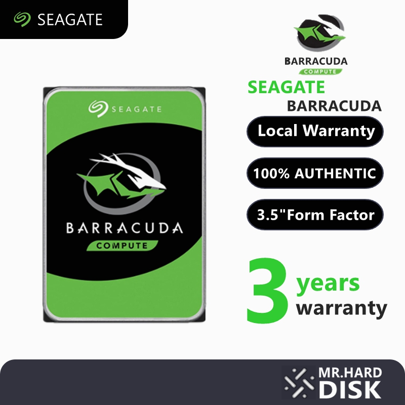 Seagate BarraCuda 3.5" Hard Drive : 1TB / 2TB / 4TB / 6TB / 8TB Three-year warranty 3.5-inch hard drive HDD
