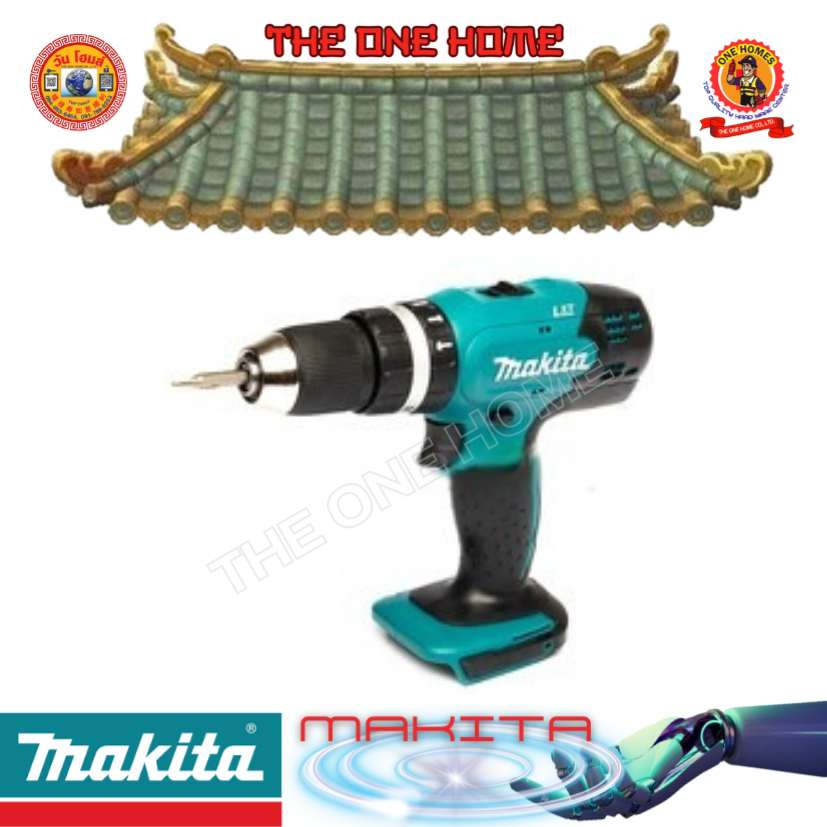 MAKITA รุ่น DHP453Z  สว่านกระแทกไร้สาย 18 โวลต์ ขนาด 13 มม. ไม่รวมแบตเตอรี่-แท่นชาร์จ