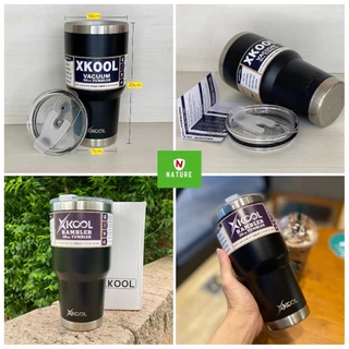 แก้วน้ำ Xkool 30Oz สีพื้นเก็บอุณหภูมิความเย็น,ร้อน สีพื้นแบบหนา แก้วเป็นสแตนเลส 304ไม่มีไอน้ำ