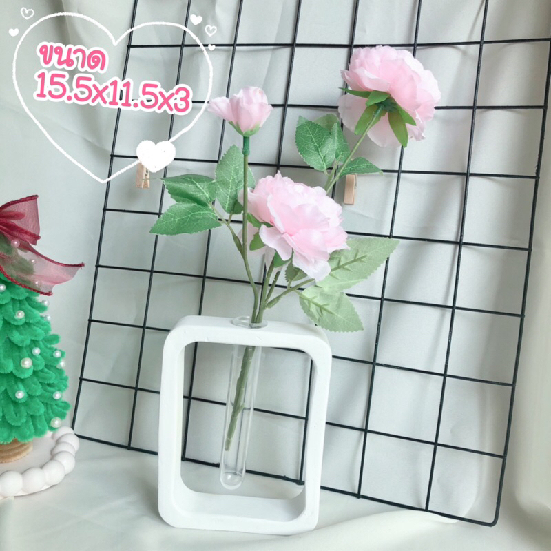 พร้อมส่ง พร๊อพถ่ายรูป กระถางดอกไม้ มินิมอล งานปูนปลาสเตอร์