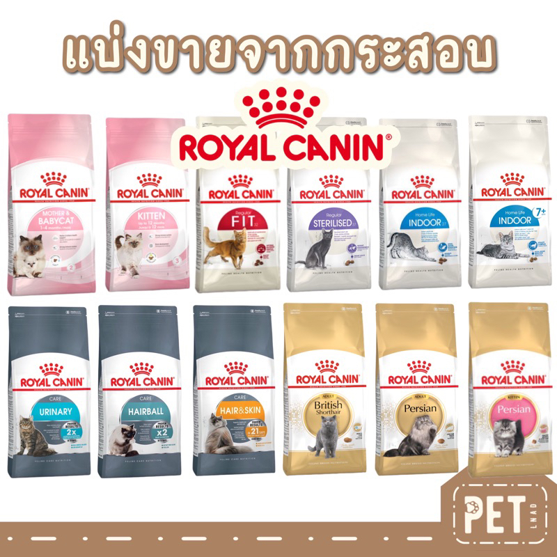 [แบ่งขายจากกระสอบ] อาหารแมว Royal Canin ถูกสุด น้ำหนัก 500กรัม และ 1กิโลกรัม