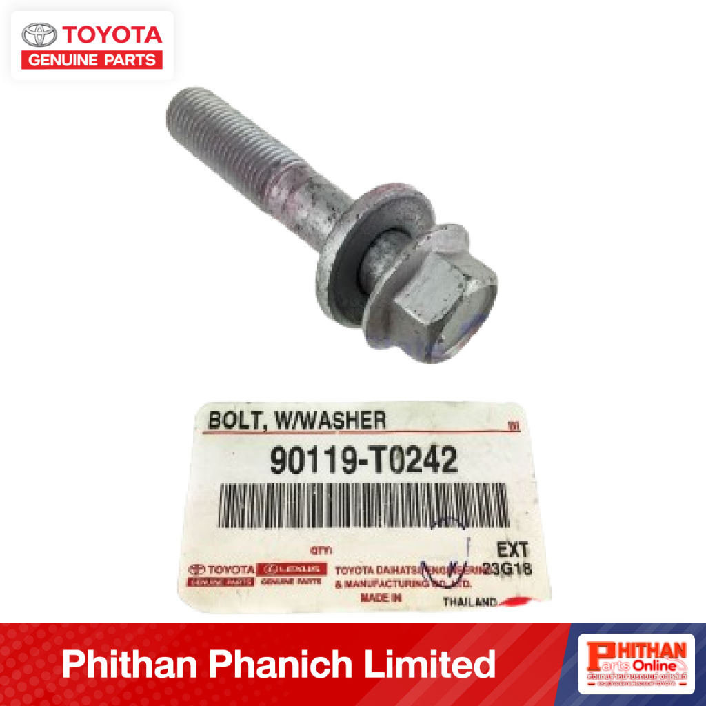 โบล์ท โตโยต้า BOLT W/WASHER TOYOTA 90119-T0242 48-03