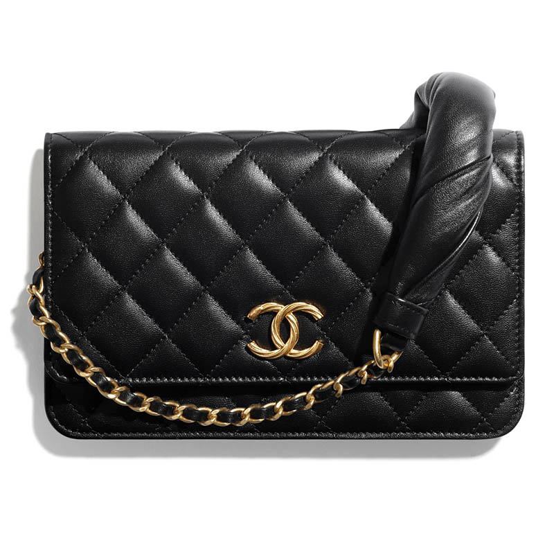 Chanel/หนังแกะ/กระเป๋าโซ่/กระเป๋าสะพาย/กระเป๋าสตางค์/AP1698/แท้ 100%