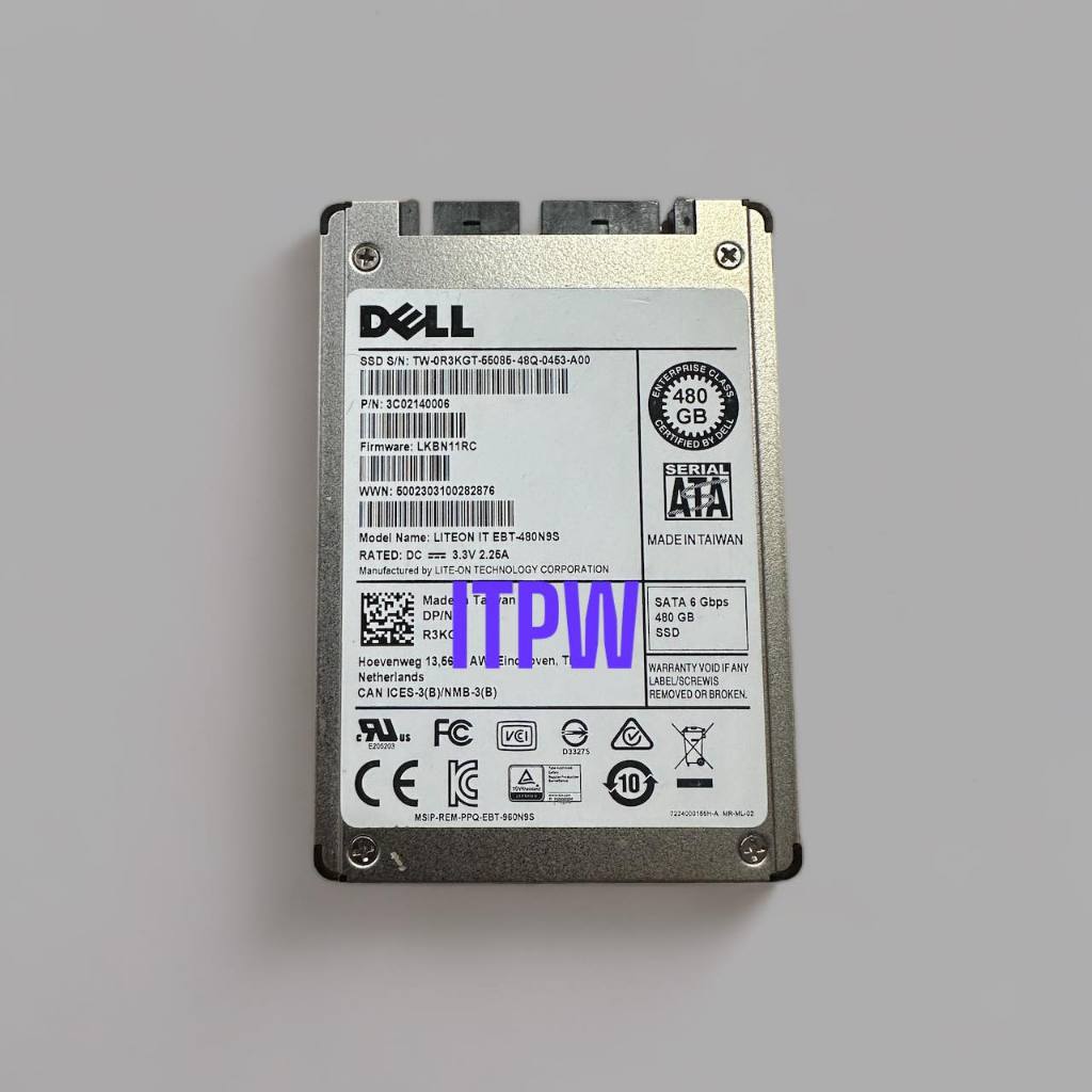 DELL HDD 480GB 0R3KGT R3KGT LITEON IT EBT 480N9S