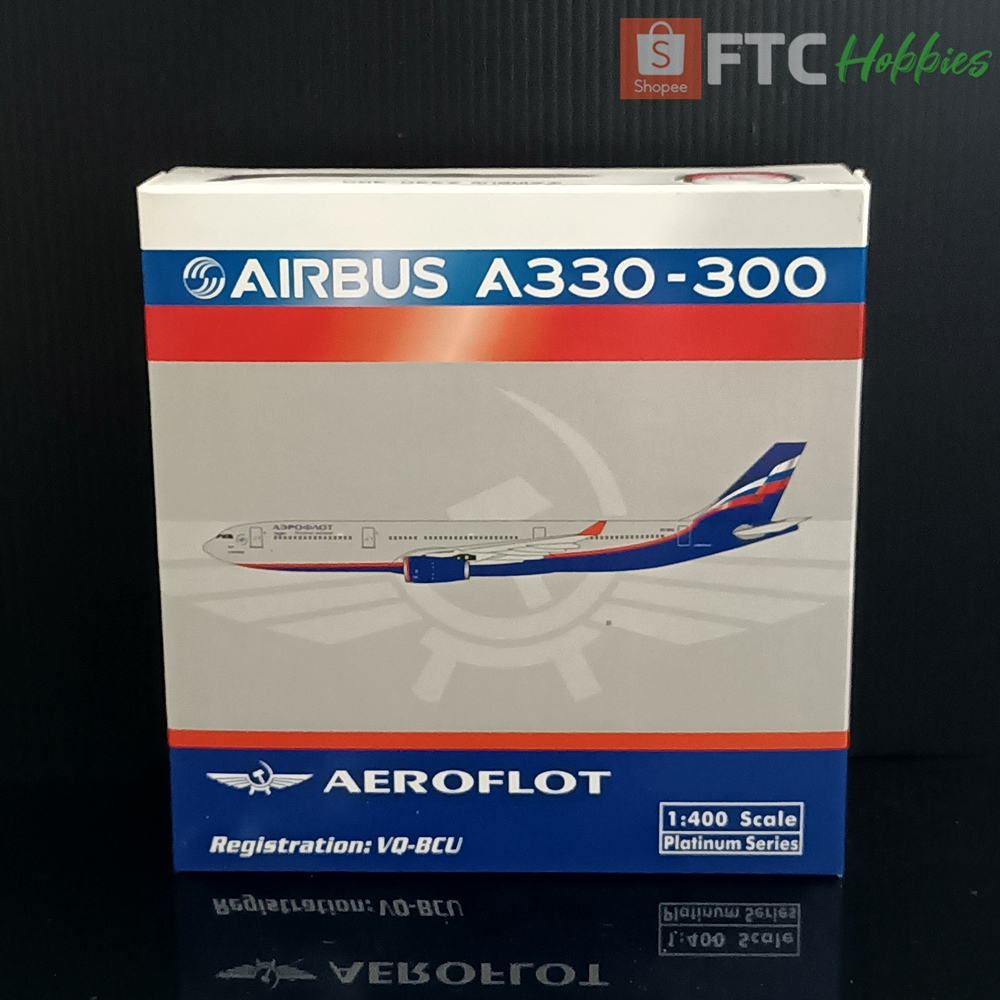 [มือสอง] โมเดลเครื่องบิน: Aeroflot / Airbus A330-300 / Reg.VQ-BCU / Phoenix Model 1:400 (มีสีหลุด เพ
