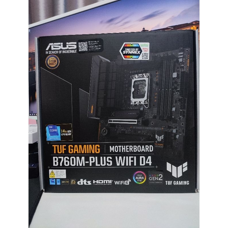 ASUS MAINBOARD เมนบอร์ด (1700) TUF GAMING B760M-PLUS WIFI DDR4