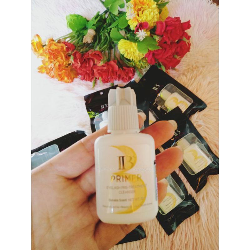 IB PRIMER 🙏พร้อมส่งในไทย🙏ไพรเมอร์ทาก่อนต่อขนตามีQR codeให้สแกนข้างขวดค่ะ