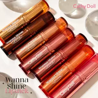 เคที่ดอลล์ ลิปวันนาไชน์ ลิปสติก ลิปบำรุงปากมีสี 3g Cathy Doll Wanna Shine Lipstick