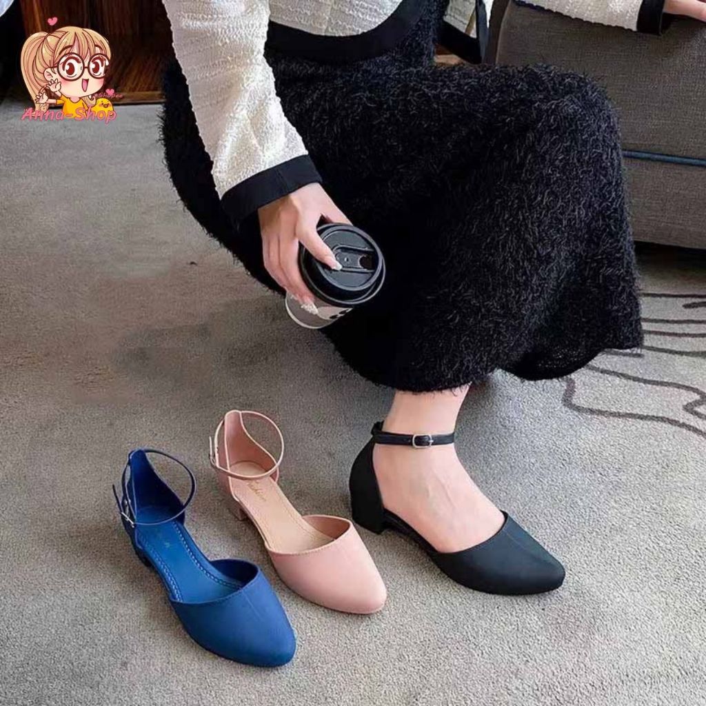 annacny รองเท้ายางคัชชู มาใหม่ 🩰 รุ่นรัดส้น รองเท้าแฟชั่น แบบซิลิโคน 💗 ยืดหยุ่น ไม่กัดเท้า T241 - รูปที่ 2