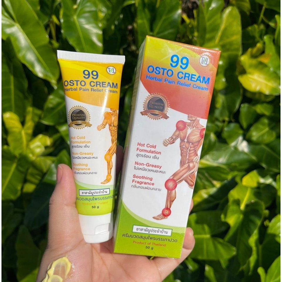 99​ Osto Cream​ ออสโต้ครีม นวัตกรรมนาโนร้อนนาน 99 สมุนไพรสกัดเข้มข้น​ 11​ชนิด (1หลอด 50กรัม)
