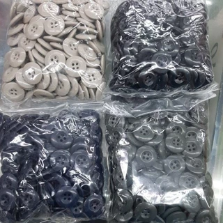 กระดุมทหาร กระดุมฟาติก 19มิล 30L/4รู (สีกรม ดำ กากี ขี้ม้า) วีนัสแท้เกรดเอ กระดุมชุดฝึก กระดุมชุดเวส ชุดอาสา รด.