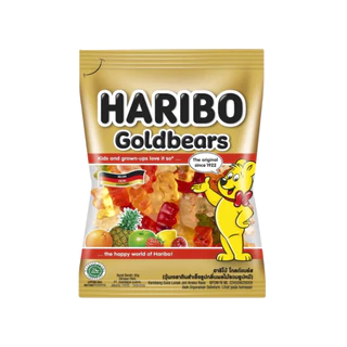 Haribo ฮาริโบ้ ฮาริโบ วุ้นเจลาตินสำเร็จรูป รูปหมี กลิ่นผลไม้, รูปขวด กลิ่นโคล่า(ถุง5.-) แพ็ค 12