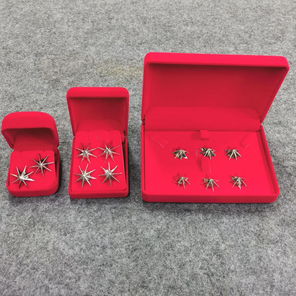 ดาวแม่เหล็ก/หมุ.ชุบ ทองคำขาว ชั้นนายร้อย เครื่องหมายดาว ชาย/หญิง