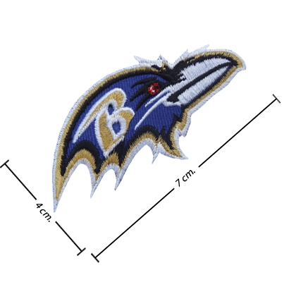Baltimore Ravens บัลติมอร์ เรฟเวนส์ อาร์มปักอเมริกันฟุตบอล  NFL ตัวรีดติดเสื้อ อาร์มรีดติดเสื้อ อาร์มรีดติดหมวกแฟชั่น