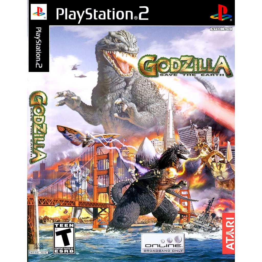 💿 แผ่นเกมส์ PS2 💿 Godzilla - Save the Earth ⚔️ PlayStation 2