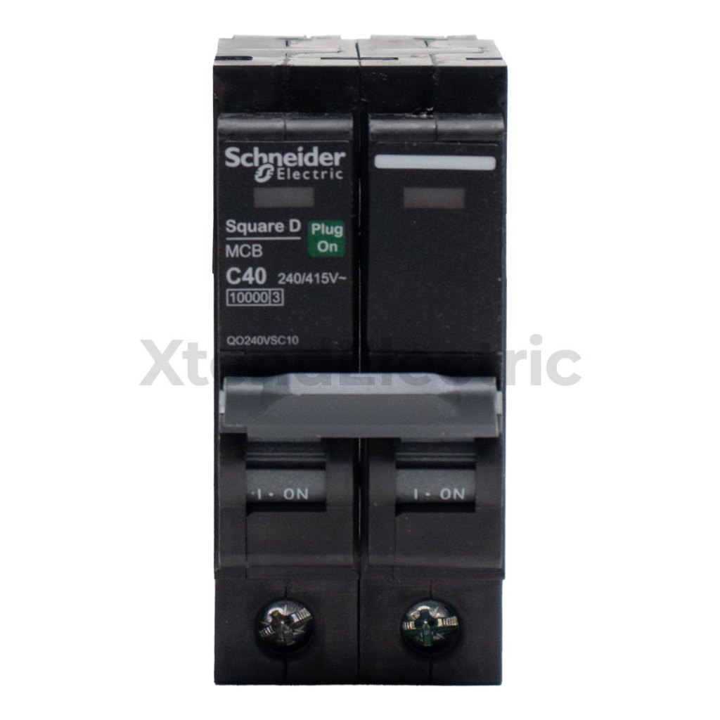 เซอร์กิตเบรกเกอร์ 40 แอมป์ 2 โพล 10kA SCHNEIDER QO240VSC10T