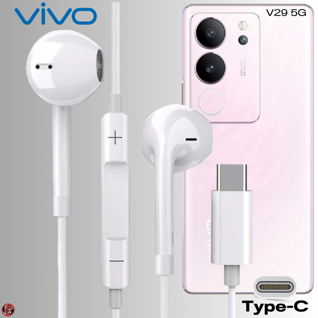 หูฟัง สมอลทอล์ค VIVO Type-C สำหรับ วีโว่ V29 5G ไทป์ซี สวมใส่สบาย เสียงดี เบสนุ่ม รีโมทรับ-วางสาย ปร
