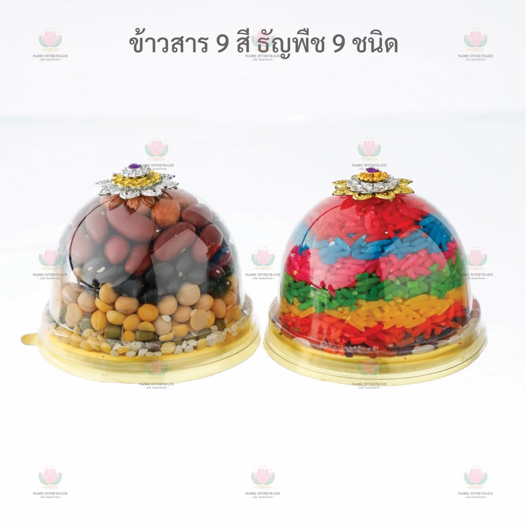 ข้าว 9 สี ธัญพืช 9 ชนิด ถวายเทพฮินดู