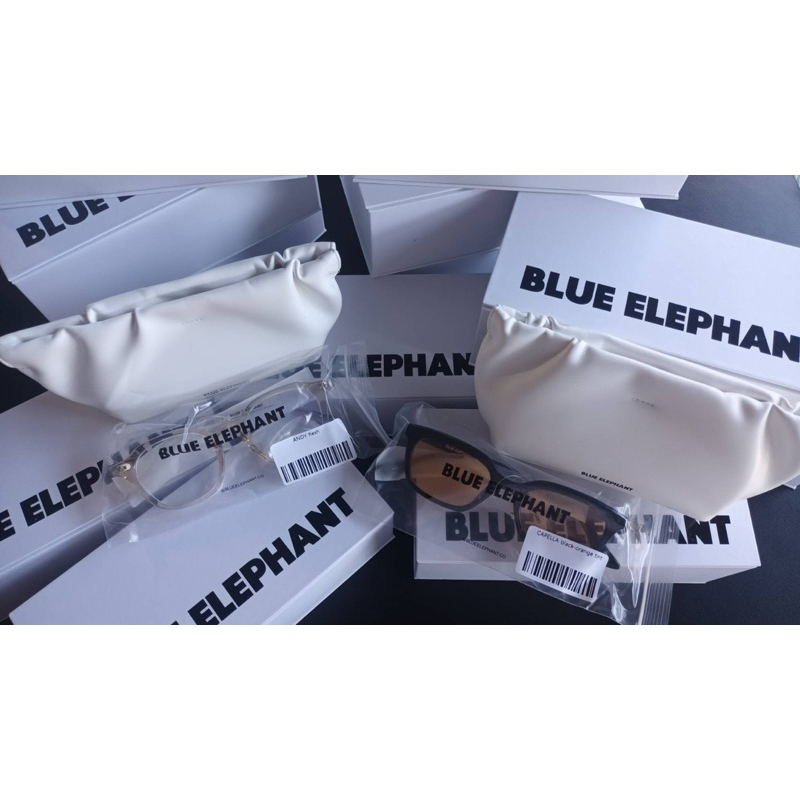 พร้อมส่งแว่นตา blue elephant ของแท้ จากเกาหลี (แบบNCT แฮชาน โดยอง)