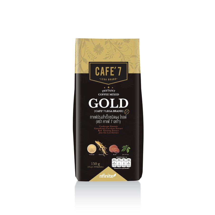 INSTANT COFFEE MIXED GOLD (CAFE' 7 LEGA BRAND)กาแฟคนรักสุขภาพ