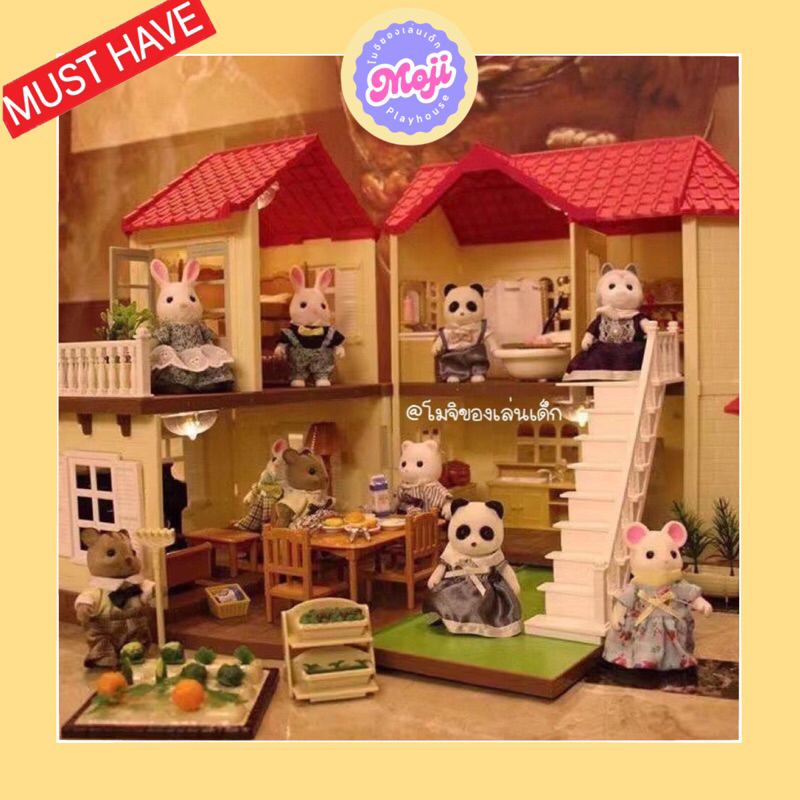 บ้านตุ๊กตากระต่าย เฟอร์นิเจอร์ แบบห้อง อุปกรณ์ตกแต่งบ้าน ของตกแต่งบ้าน