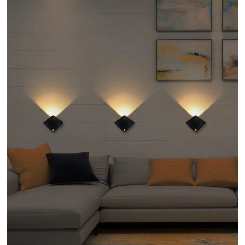 House live"พร้อมส่ง" *DMK-031PL*โคมไฟเซ็นเซอร์ โคมไฟ LEDไฟติดห้องนอน เปิด-ปิดอัตโนมัติ ทรงสี่เหลี่ยม