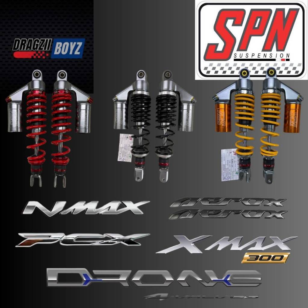 โช๊คSPN PLUS-ADJUST ปรับ 3 จุด Pcx150/Xmax/Nmax/Aerox/Gpx-Drone