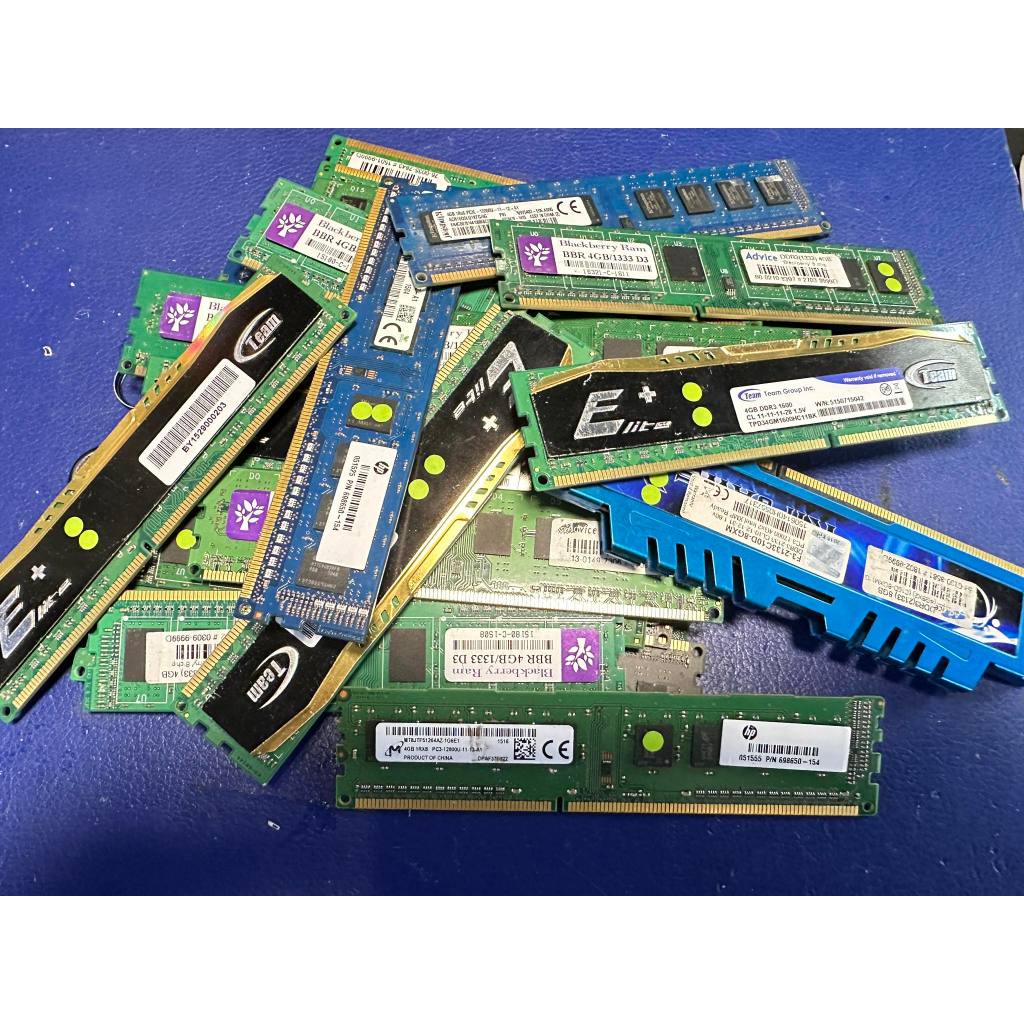RAM DDR3/DDR3L 4G-8G  PC หน่วยความจําเเรม คละยี่ห้อ บัส1333 1600 มือสองสภาพดี