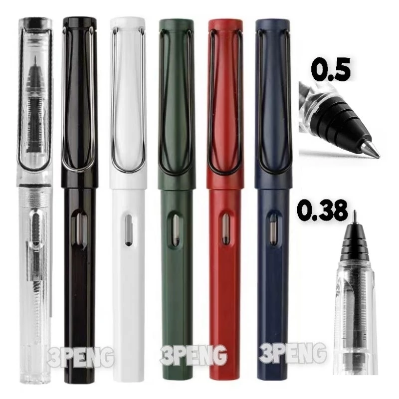 ปากกาหมึกซึมพร้อมหมึกหลอด หัวโรลเลอร์บอล ด้ามทรง LAMY ขนาด 0.38 และ 0.5