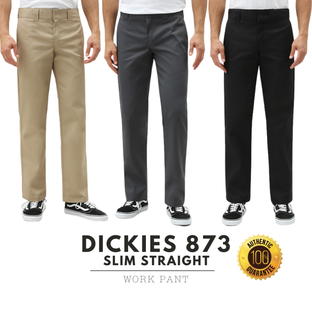 Dickies กางเกงขายาวกระบอกตรง 873 Slim Straight Work Pant การันตีของเเท้ 100%