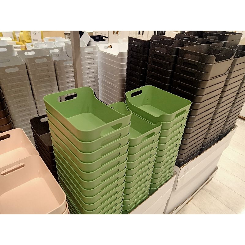 IKEAshopping IKEA 24x17ซม. UPPDATERA กล่องพลาสติก, หลากสี ikea