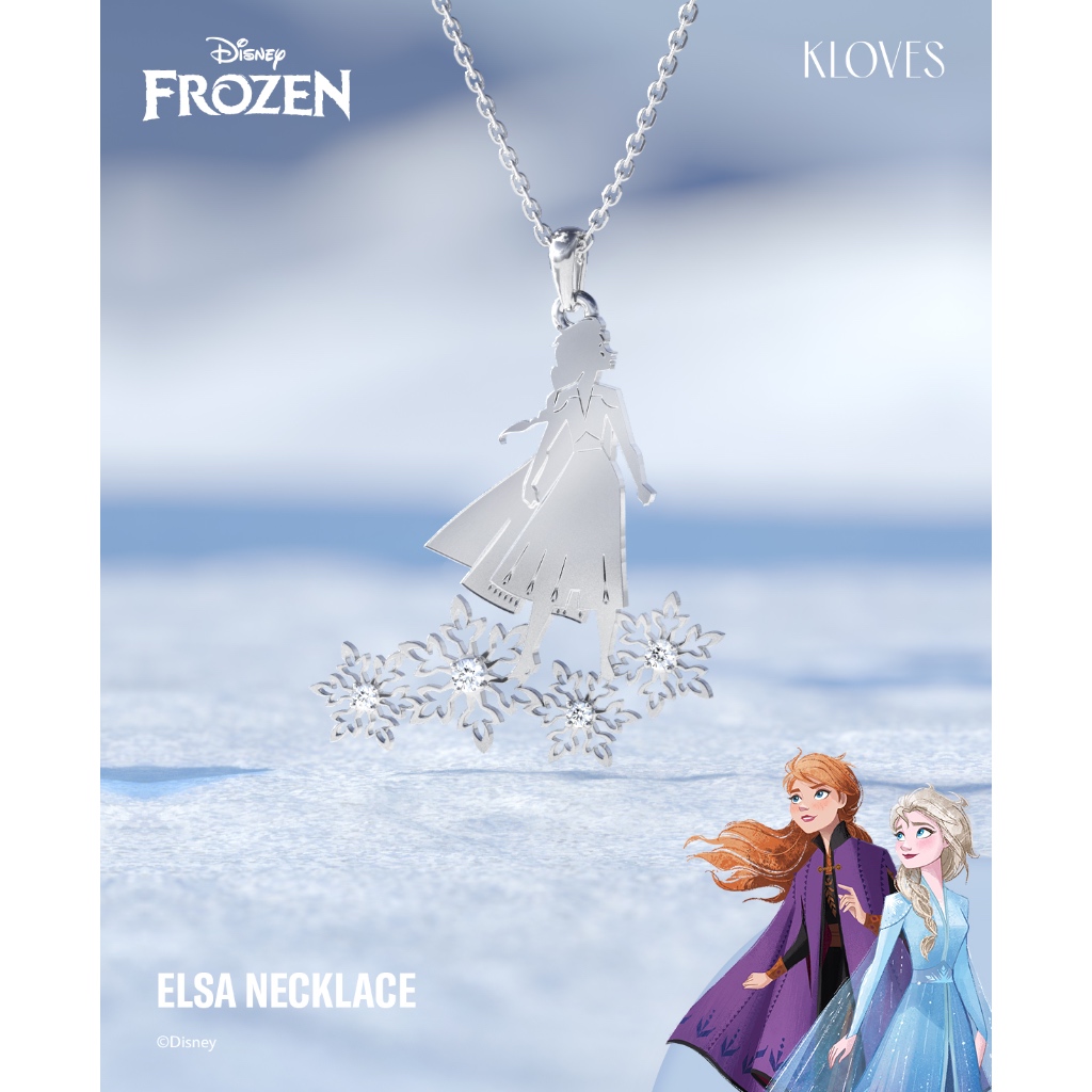 KLOVES - Disney Frozen Collection - Elsa Necklace สร้อยคอเอลซ่า
